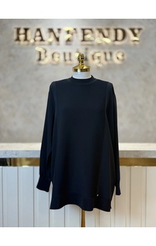 Ghisa Gh-4730t4477-s Siyah Renk Tunik Çok Renkli Ghisa Gh-4730t4477-s Siyah Renk Tunik Çok Renkli