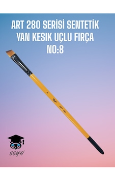 N0:8 Art 280 Serısı Sentetık Yan Kesık Uclu Fırca N0:8 Art 280 Serısı Sentetık Yan Kesık Uclu Fırca