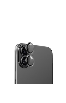 Apple Uyumlu iPhone 16/16 Plus Kamera Lens Koruyucu Halka Set-al8114 Siyah