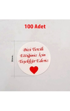 Bizi Tercih Ettiğiniz Için Teşekkür Ederiz, Sticker Yapışkanlı Bizi Tercih Ettiğiniz Için Teşekkür Ederiz, Sticker Yapışkanlı