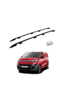 Turtle Citroen Dispatch Mk3 2017-2025 / Uzun Şasi Tavan Çıtası Crown Siyah