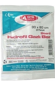 Damla Sağlık Steril Gaz Bezi 30 x 80 CM 150 Adet Damla Sağlık Steril Gaz Bezi 30 x 80 CM 150 Adet