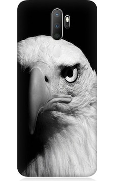 Oppo A5 2020 Uyumlu Siyah Beyaz Kartal Başı Desenli Silikon Kılıf Oppo A5 2020 Uyumlu Siyah Beyaz Kartal Başı Desenli Silikon Kılıf