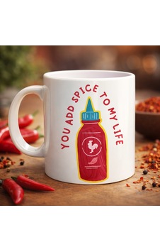 You Add Spice To My Life Yazılı Eğlenceli Porselen Kupa Model 16 - Sevgiliye Arkadaşa Özel Hediye Fincan Renkli You Add Spice To My Life Yazılı Eğlenceli Porselen Kupa Model 16 - Sevgiliye Arkadaşa Özel Hediye Fincan Renkli