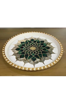Acar Rose Desenli Yuvarlak Tepsi 47 Cm Acar Rose Desenli Yuvarlak Tepsi 47 Cm
