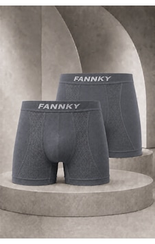 Fit Women Erkek Casual Comfort Günlük 2 Li Gri Boxer Fit Women Erkek Casual Comfort Günlük 2 Li Gri Boxer