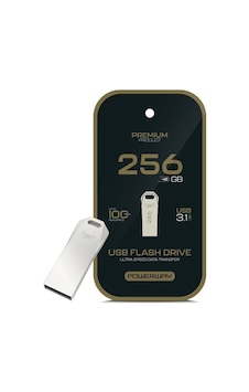 Powerway Premium 256 Gb 100mb/s Ultra Hızlı Usb 3.1 Metal Silver Flash Bellek - Powerway Premium 256 Gb 100mb/s Ultra Hızlı Usb 3.1 Metal Silver Flash Bellek -