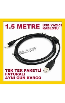 1.5 Metre Yazıcı Kablosu Lazer Yazıcı Kablo 1.5M Usb Yazıcı Print 1.5 Metre Yazıcı Kablosu Lazer Yazıcı Kablo 1.5M Usb Yazıcı Print