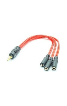 Bolsat Ses Kablosu 1 Jak Erkek - 3 Jak Dişi 3.5 Mm Bolsat Ses Kablosu 1 Jak Erkek - 3 Jak Dişi 3.5 Mm