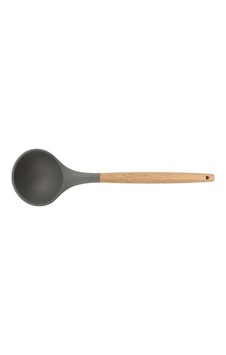 Silikon Kepçe Ahşap Sap - 32 Cm