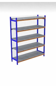 5 Katlı Depo Rafı Tel Kafesli 50x150x200 Cm Hafif Rack Raf 300-350 Kg Taşıma Kapasiteli Mavi - Gri 5 Katlı Depo Rafı Tel Kafesli 50x150x200 Cm Hafif Rack Raf 300-350 Kg Taşıma Kapasiteli Mavi - Gri