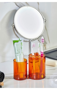 Banyo Düzenleyici Diş Fırçası Koyma Organizer Seti Turuncu