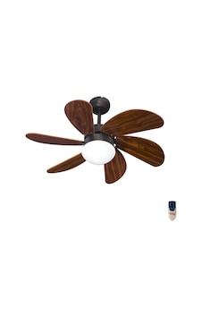 Kaşkar L36009 RC 6 Kanatlı 32" Tavan Vantilatörü