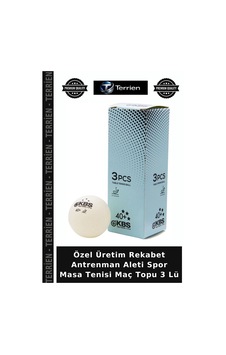 Özel Üretim Rekabet Antrenman Aleti Spor Masa Tenisi Maç Topu 3 Lü