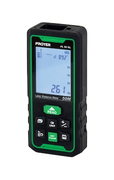 Proter PL 50 GL Yeşil Lazer Metre 50 Metre Proter PL 50 GL Yeşil Lazer Metre 50 Metre