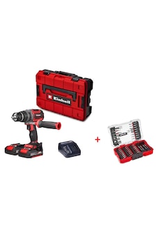 Einhell TP-CD 18/70 Li-i Bl 2x2.0AH Akülü Darbeli Vidalama + Einhell Vidalama Uç Seti 42 Parça M-case Kutu Set Einhell TP-CD 18/70 Li-i Bl 2x2.0AH Akülü Darbeli Vidalama + Einhell Vidalama Uç Seti 42 Parça M-case Kutu Set