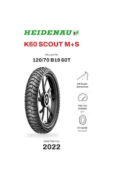 Heidenau K60 Scout M+s 120/70 B19 60t Ön Motosiklet Lastiği 2022 Heidenau K60 Scout M+s 120/70 B19 60t Ön Motosiklet Lastiği 2022