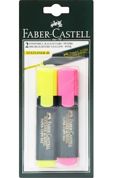 Faber Castell Fosforlu Sarı/pembe Faber Castell Fosforlu Sarı/pembe
