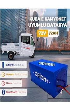 Kuba Elektrikli Kamyonet Uyumlu 72v 72ah Lifepo4 Lityum Akü Bluet