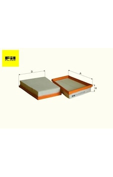 Hava Filtresi Panel Fiesta V-fusion/fusion Plus 5s619601a1a Fıl Fılter Hp2423 Hava Filtresi Panel Fiesta V-fusion/fusion Plus 5s619601a1a Fıl Fılter Hp2423