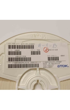 C1005ch1h151jtp00p 150pf 50v 402 Smd Seramik Kondansatör 1000 Adet