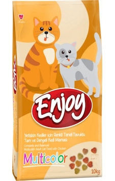 Enjoy Multicolor Tavuklu Yetişkin Kedi Maması 10 KG Enjoy Multicolor Tavuklu Yetişkin Kedi Maması 10 KG