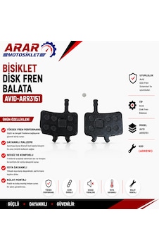 Bisiklet Disk Fren Balata Avıd-arr3151 Bisiklet Disk Fren Balata Avıd-arr3151