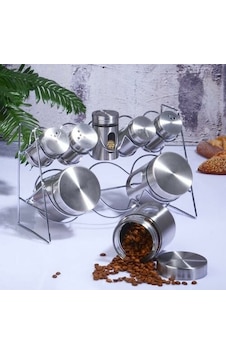 Kosova Baharat Seti 8 Li Metal Cam-427 Kosova Baharat Seti 8 Li Metal Cam-427