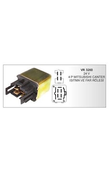 24volt 4 Pin Mıtsubıshı Canter - Kıa Cobra Kızdırma Ve Far Rölesi 24volt 4 Pin Mıtsubıshı Canter - Kıa Cobra Kızdırma Ve Far Rölesi