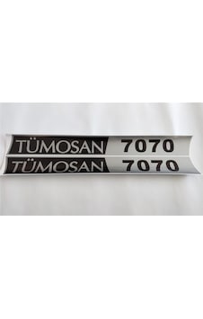 Tümosan Klasik 7070 Yan Yazı Tanıtım Etiketi 2010 - 2017 Model Sağ - Sol Takım Tümosan Klasik 7070 Yan Yazı Tanıtım Etiketi 2010 - 2017 Model Sağ - Sol Takım