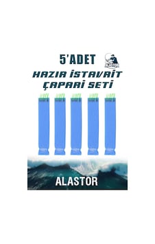 Hazır 5'li Çapari Seti 10 İğneli İstavrit Köpük Çapari Olta İğnesi Hazır 5'li Çapari Seti 10 İğneli İstavrit Köpük Çapari Olta İğnesi