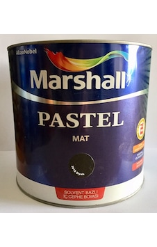 Marshall Pastel Mat Yağlı Boya (0,75 Lt-2,5 Lt) Siyah Marshall Pastel Mat Yağlı Boya (0,75 Lt-2,5 Lt) Siyah