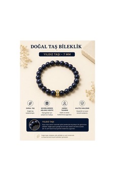 Leyan Doğaltaş 7 Mm Yıldız Taşı Bileklik El Yapımı Doğal Taş Kadın Bilekliği Lacivert Lacivert Leyan Doğaltaş 7 Mm Yıldız Taşı Bileklik El Yapımı Doğal Taş Kadın Bilekliği Lacivert Lacivert
