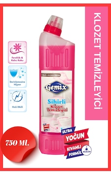 Gemix Sihirli Klozet Temizleyici 750 Ml Ultra Yoğun, Sarı Leke Ve Pas Karşıtı Gemix Sihirli Klozet Temizleyici 750 Ml Ultra Yoğun, Sarı Leke Ve Pas Karşıtı