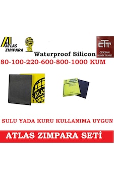 Su Zimparasi Seti Atlas 80-100-220-600-800-1000 Kum Set