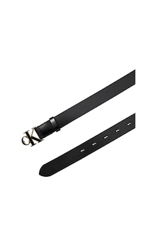 Calvin Klein Round Ck Buckle 30mm Kadın Siyah Deri Logo Tokalı Kemer Calvin Klein Round Ck Buckle 30mm Kadın Siyah Deri Logo Tokalı Kemer