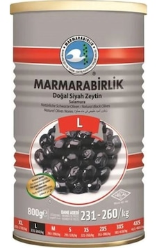 Marmarabirlik Doğal Salamura 231-260 KB L Siyah Zeytin 2 x 800 G Marmarabirlik Doğal Salamura 231-260 KB L Siyah Zeytin 2 x 800 G