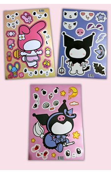 Hello Kitty,kuromi Ve Arkadaşları, Kendin Yap Sticker, 3 Adet Diğer