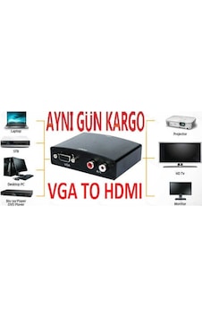 Vga To Hdmı Converter Dönüştürücü Çevirici Tv 4840A Adaptör Rca Vga To Hdmı Converter Dönüştürücü Çevirici Tv 4840A Adaptör Rca