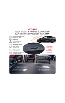 Tesla Model Y 2025 İle Uyumlu Hazır Kesim Kapı Kolu Kaplamaları 2 Tesla Model Y 2025 İle Uyumlu Hazır Kesim Kapı Kolu Kaplamaları 2