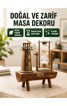 Ahşap Gövdeli Deniz Feneri Formlu Kum Saati 15x20 Cm Masa Dekoru Yeni Nesil Çok Renkli 45537077 Ahşap Gövdeli Deniz Feneri Formlu Kum Saati 15x20 Cm Masa Dekoru Yeni Nesil Çok Renkli 45537077