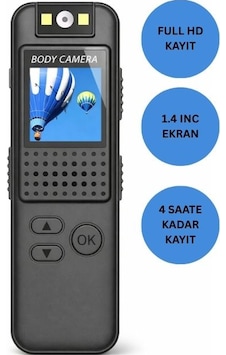 Vücut Kamerası - Aksiyon Kamera - 1.4 İnç Hd 1080p