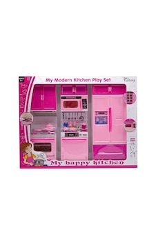 Fırın Bulaşık Buzdolabı Makinası 3lü Mutfak Seti 02312 Pembe Fırın Bulaşık Buzdolabı Makinası 3lü Mutfak Seti 02312 Pembe