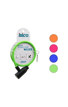 Anahtarlı Eko - İnce Plastik Kafa Bisiklet Kilit Çelik Tel Renkli Kılıf 7mmx65cm 5545 Çok Renkli Anahtarlı Eko - İnce Plastik Kafa Bisiklet Kilit Çelik Tel Renkli Kılıf 7mmx65cm 5545 Çok Renkli