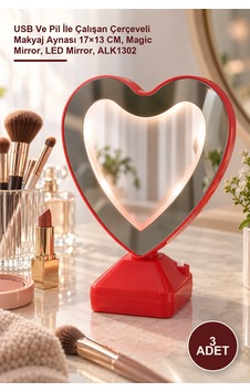 3 Adet Ledli Sihirli Ayna Usb Ve Pil İle Çalışan Çerçeveli Makyaj Aynası 17 13 Cm, Magic Mirror, Led Mirror, Alk1302 Sarı 3 Adet Ledli Sihirli Ayna Usb Ve Pil İle Çalışan Çerçeveli Makyaj Aynası 17 13 Cm, Magic Mirror, Led Mirror, Alk1302 Sarı
