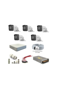 Hikvision DS-2CE16DOT-EXIPF 2 MP Full HD 1080P Bullet Güvenlik Kamera Seti 5'li Hikvision DS-2CE16DOT-EXIPF 2 MP Full HD 1080P Bullet Güvenlik Kamera Seti 5'li