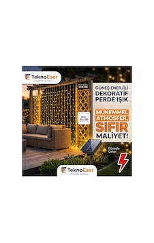 Güneş Enerjili Solar Perde Led Işık 3x3 Metre Dış Mekan Su Geçirmez Bahçe Balkon Teras Süsleme Led Güneş Enerjili Solar Perde Led Işık 3x3 Metre Dış Mekan Su Geçirmez Bahçe Balkon Teras Süsleme Led