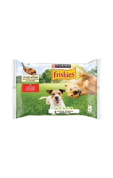 4 Adet Friskies Yaş Köpek Maması Tavuk Ördek 4x85 G