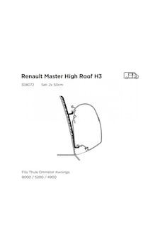 Thule Reno Master Adapter Serie 6 Tavan Montaj Braketi