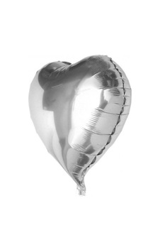Kalp Balon O Gümüş 60 Cm 24 Inç